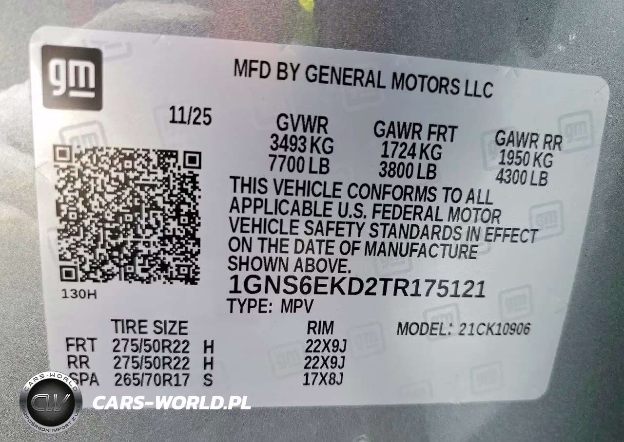 2026 Chevrolet Suburban K1500 Rst VIN:1GNS6EKD2TR175121 - 14
