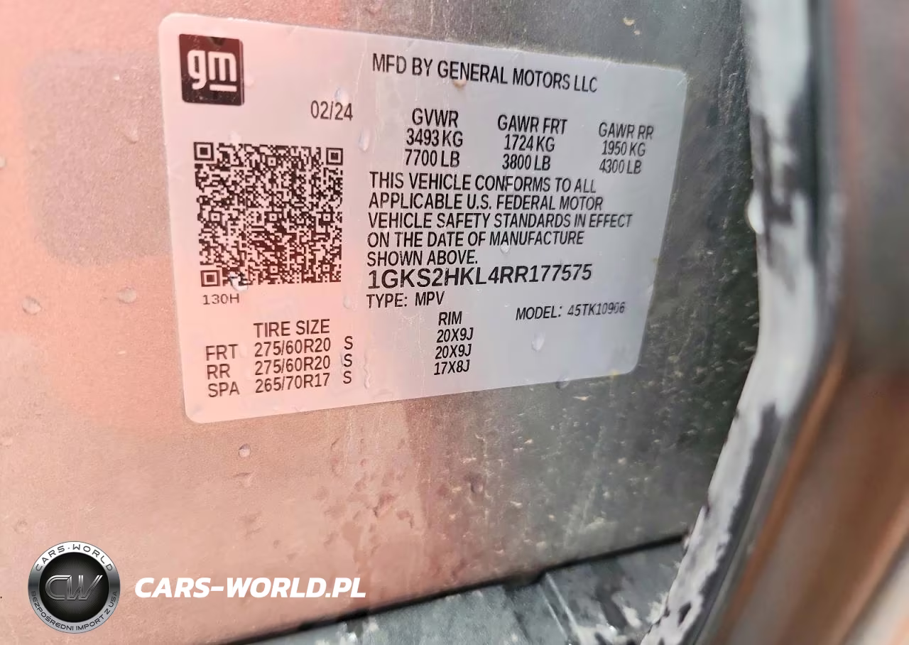 2024 GMC Yukon Xl K1500 At4 VIN:1GKS2HKL4RR177575 - 13