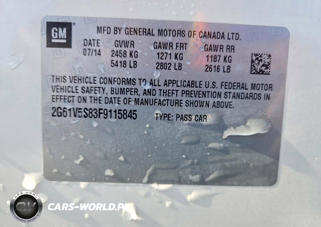 2015 Cadillac Xts Vsport Premium VIN:2G61V5S83F9115845 - 12