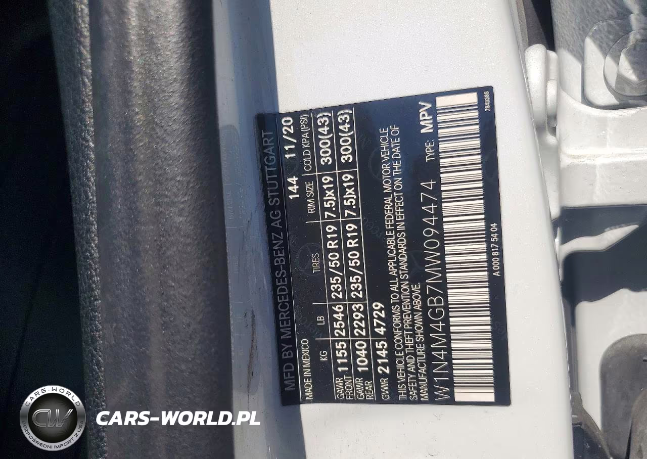 2021 Mercedes-Benz Glb 250 VIN:W1N4M4GB7MW094474 - 13