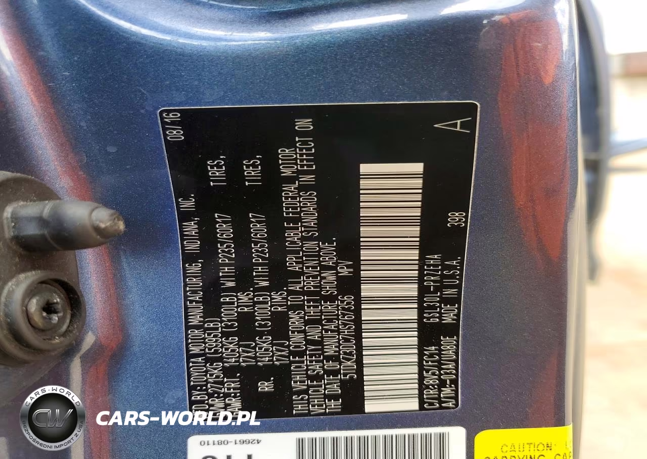 2017 Toyota Sienna Le VIN:5TDKZ3DC7HS767356 - 14