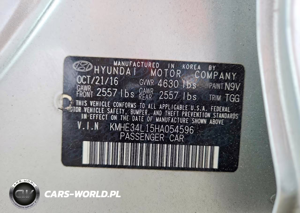 2017 Hyundai Sonata Hybrid Limited VIN:KMHE34L15HA054596 - 12