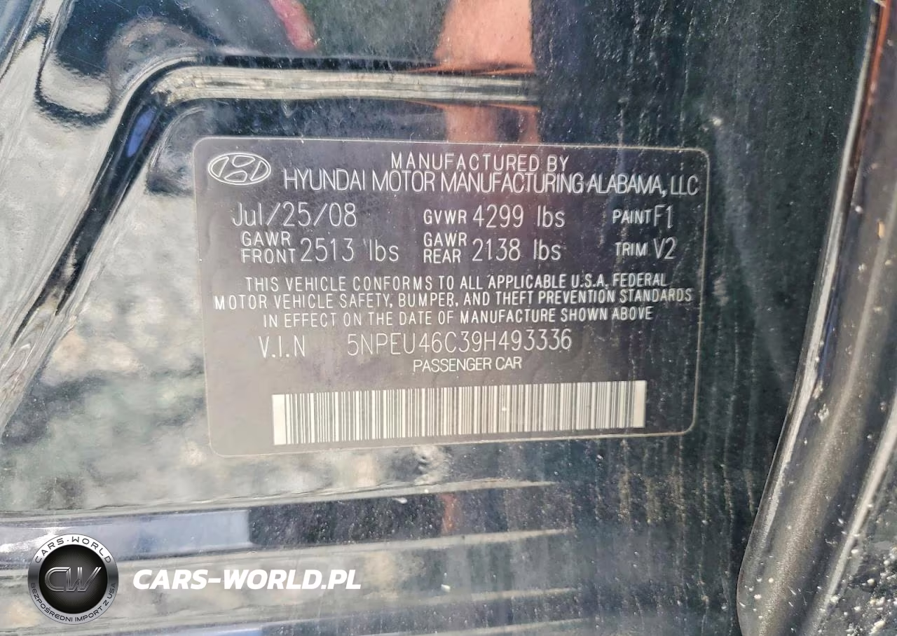 2009 Hyundai Sonata Limited VIN:5NPEU46C39H493336 - 12