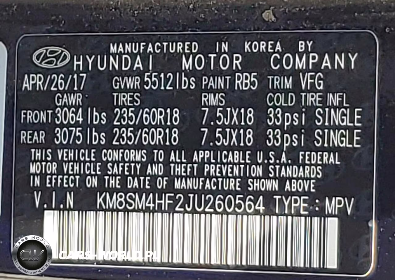 2018 Hyundai Santa Fe Se VIN:KM8SM4HF2JU260564 - 13