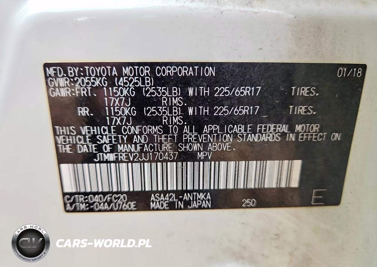 2018 Toyota Rav4 Xle VIN:JTMWFREV2JJ170437 - 14