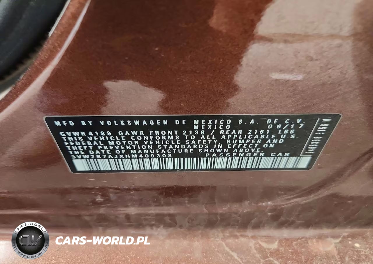 2017 Volkswagen Jetta S VIN:3VW2B7AJXHM409308 - 12