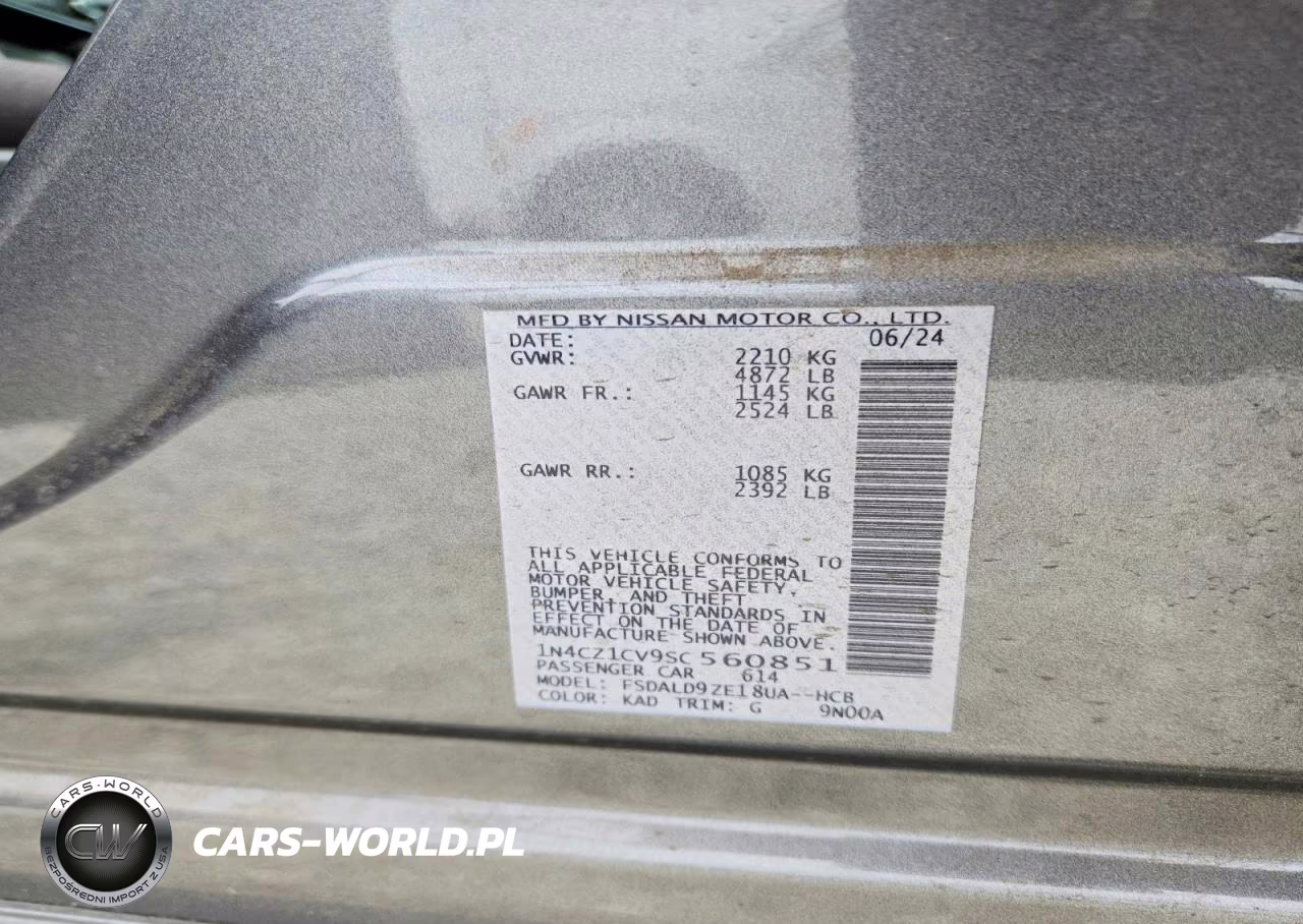 2025 Nissan Leaf Sv Plus VIN:1N4CZ1CV9SC560851 - 13