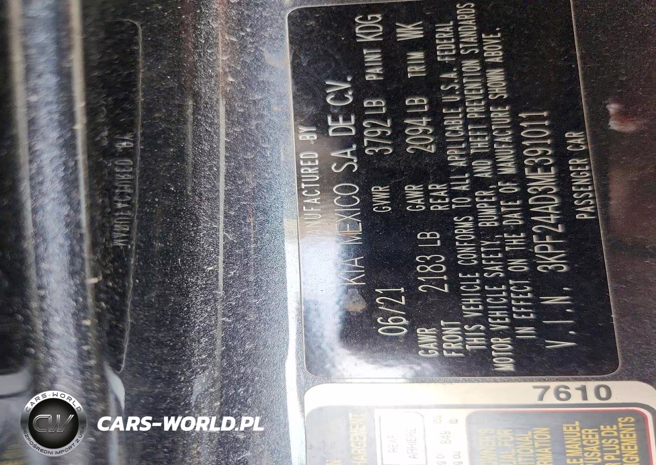 2021 Kia Forte Lxs VIN:3KPF24AD3ME391011 - 12