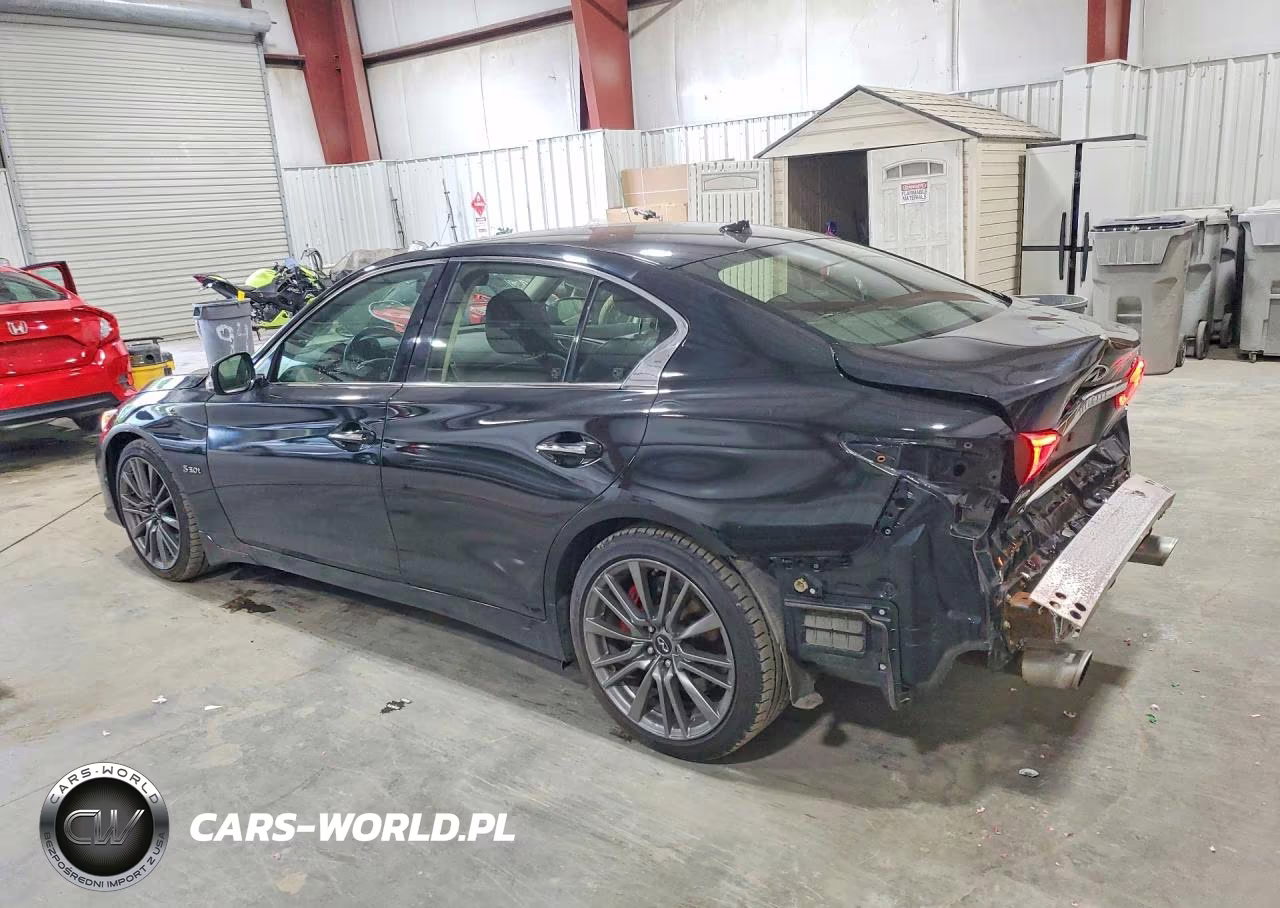 2017 Infiniti Q50 Red Sport 400 VIN:JN1FV7AR6HM871588 - 2