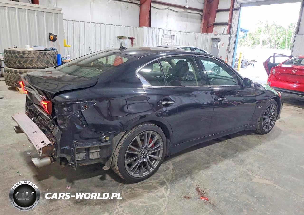 2017 Infiniti Q50 Red Sport 400 VIN:JN1FV7AR6HM871588 - 3