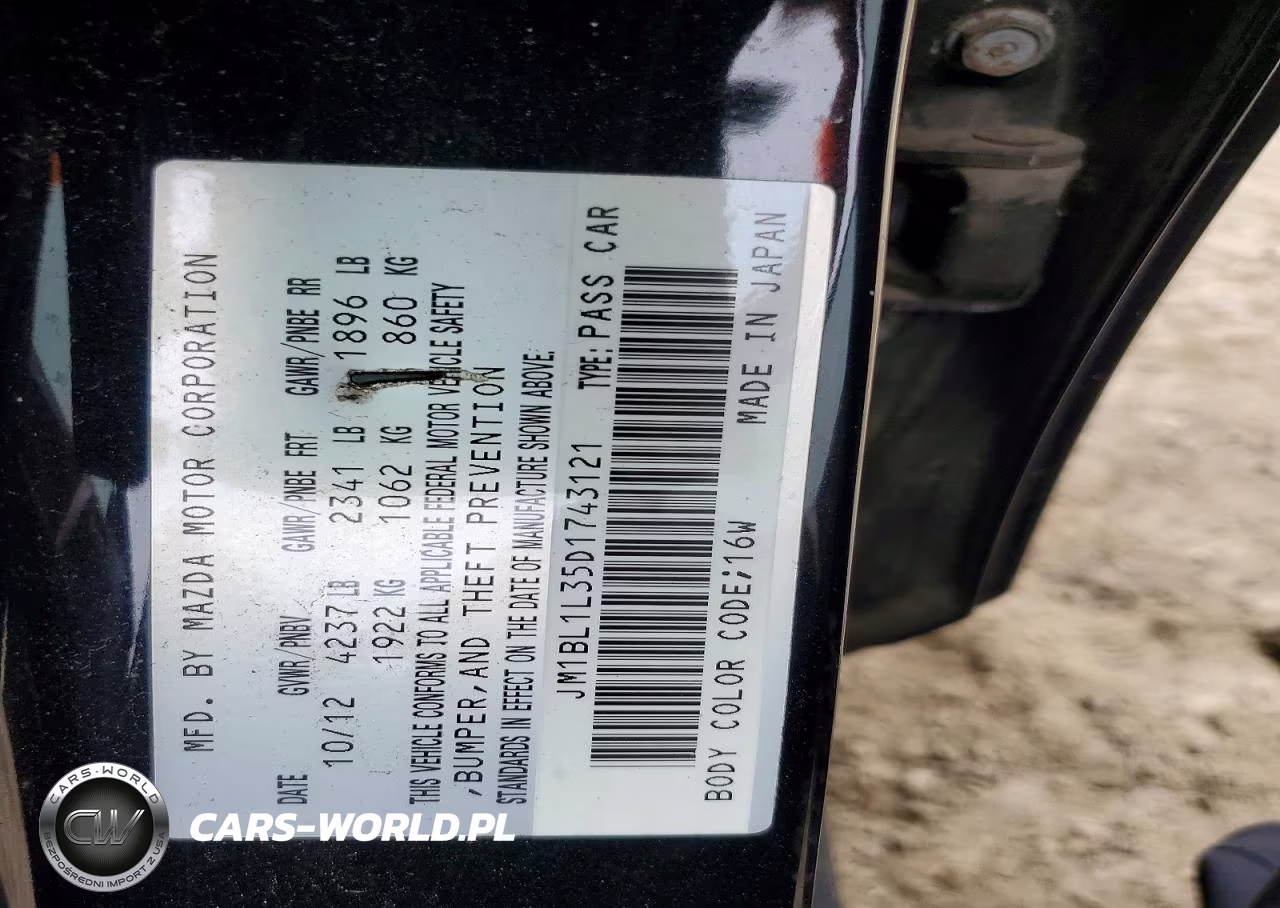 2013 Mazda Speed 3 VIN:JM1BL1L35D1743121 - 13
