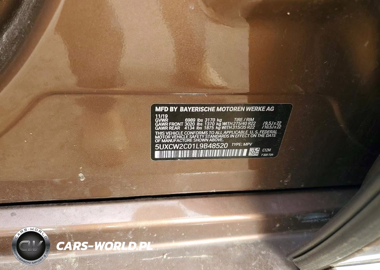 2020 BMW X7 xDrive40I VIN:5UXCW2C01L9B48520 - 12