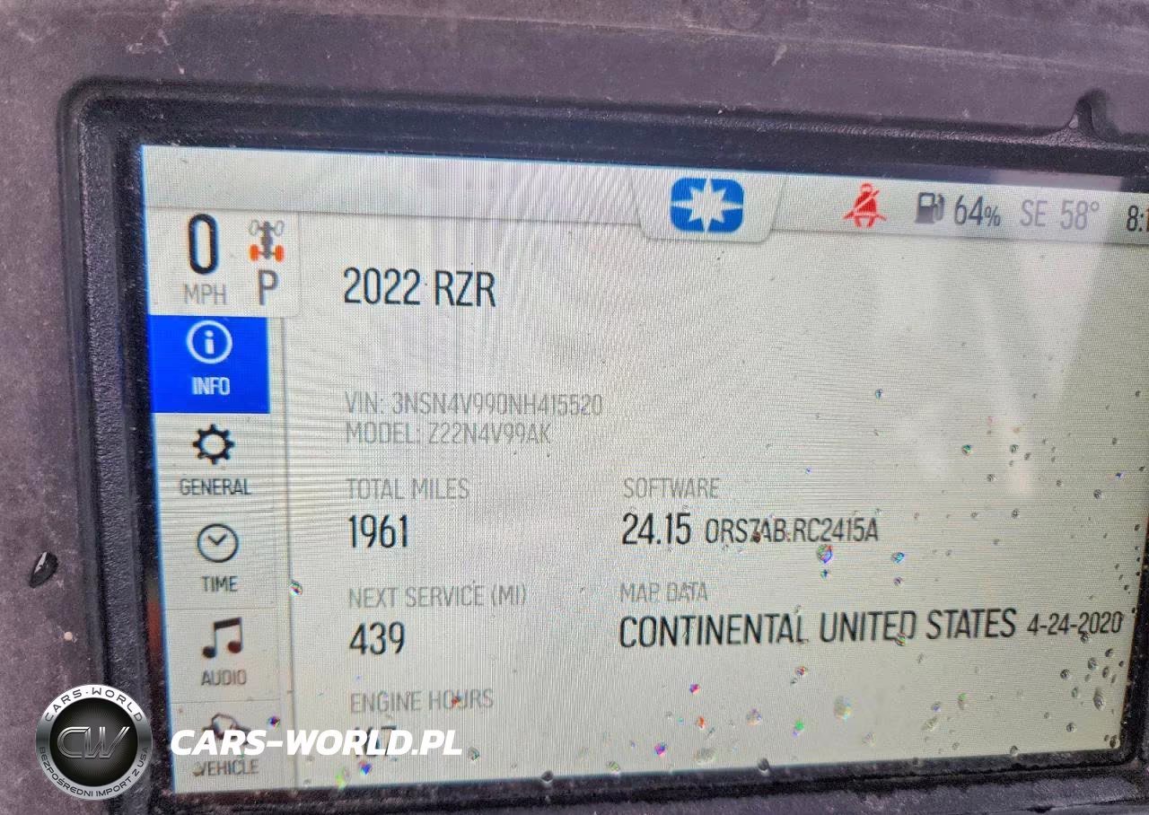2022 Pols Rzr VIN:3NSN4V990NH415520 - 8