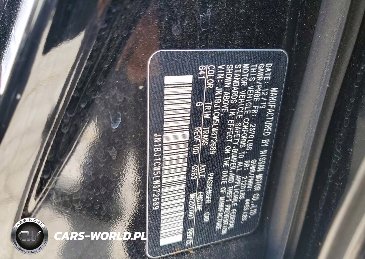 2020 Nissan Rogue Sport S VIN:JN1BJ1CW5LW372689 - 13