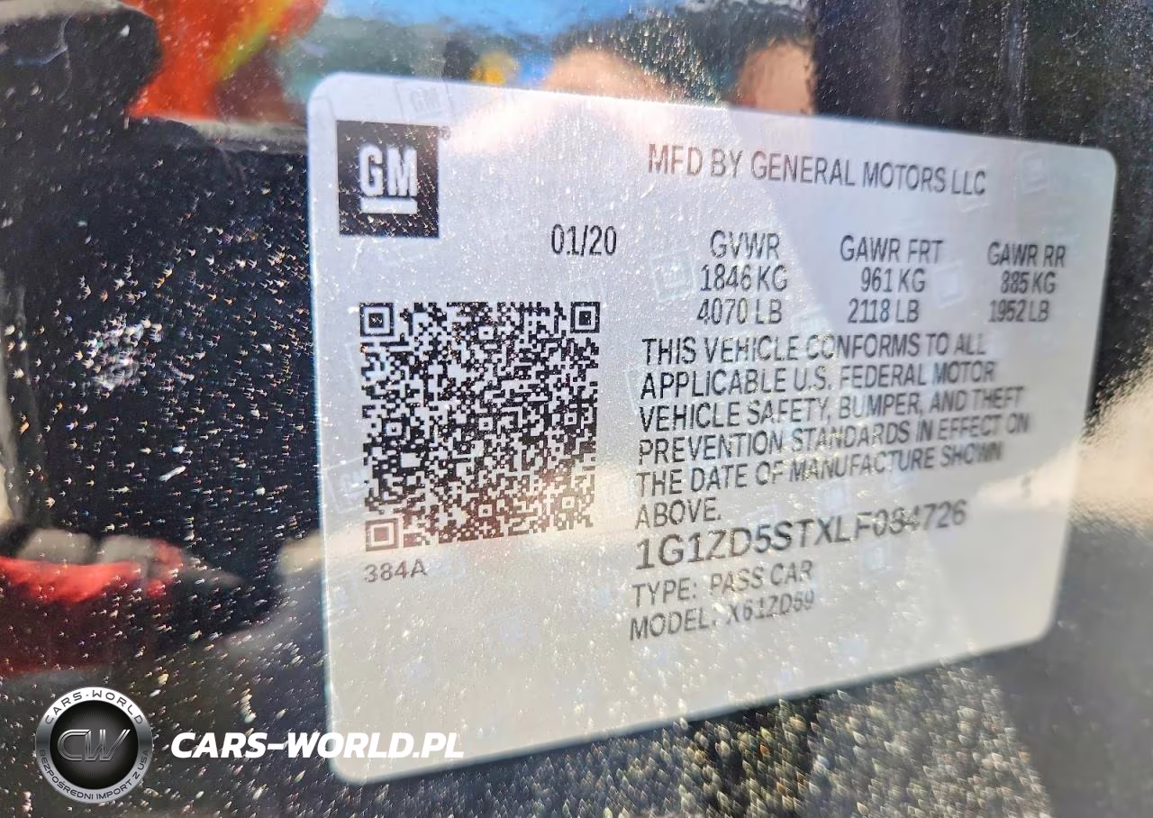 2020 Chevrolet Malibu Lt VIN:1G1ZD5STXLF084726 - 13