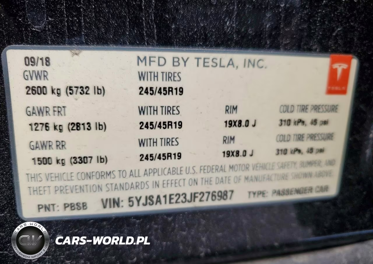 2018 Tesla Model S VIN:5YJSA1E23JF276987 - 13