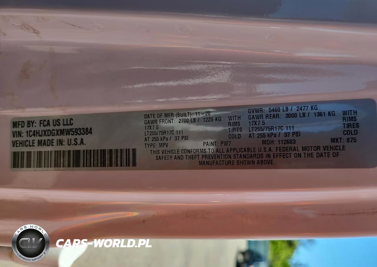 2021 Jeep Wrangler Unlimited Sport VIN:1C4HJXDGXMW593384 - 13