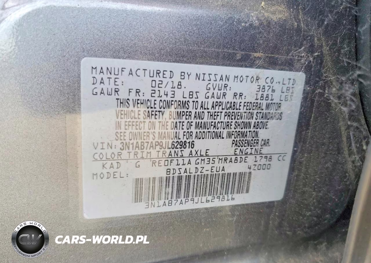 2018 Nissan Sentra Sv VIN:3N1AB7AP9JL629816 - 13