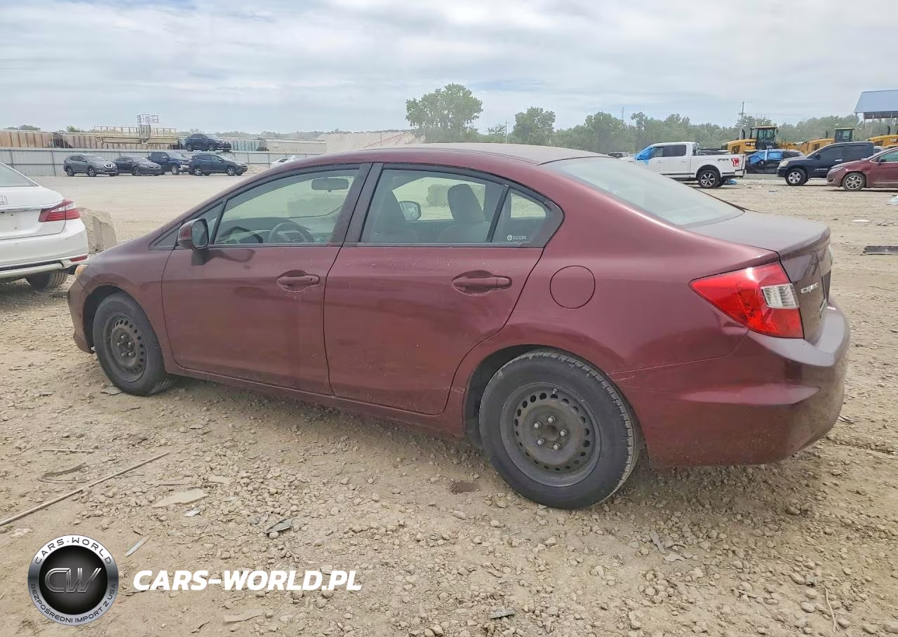 2012 Honda Civic Lx VIN:JHMFB2F5XCS006026 - 2