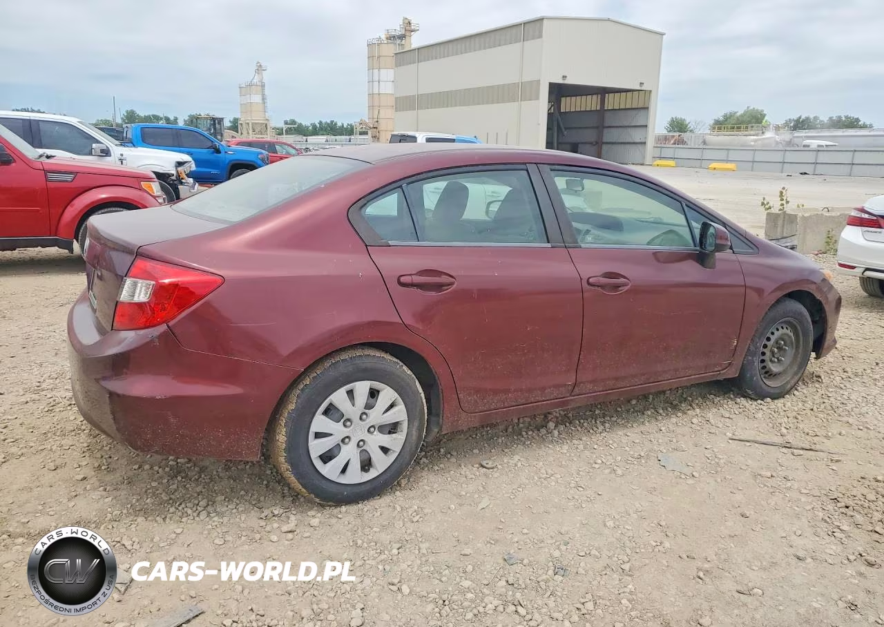 2012 Honda Civic Lx VIN:JHMFB2F5XCS006026 - 3