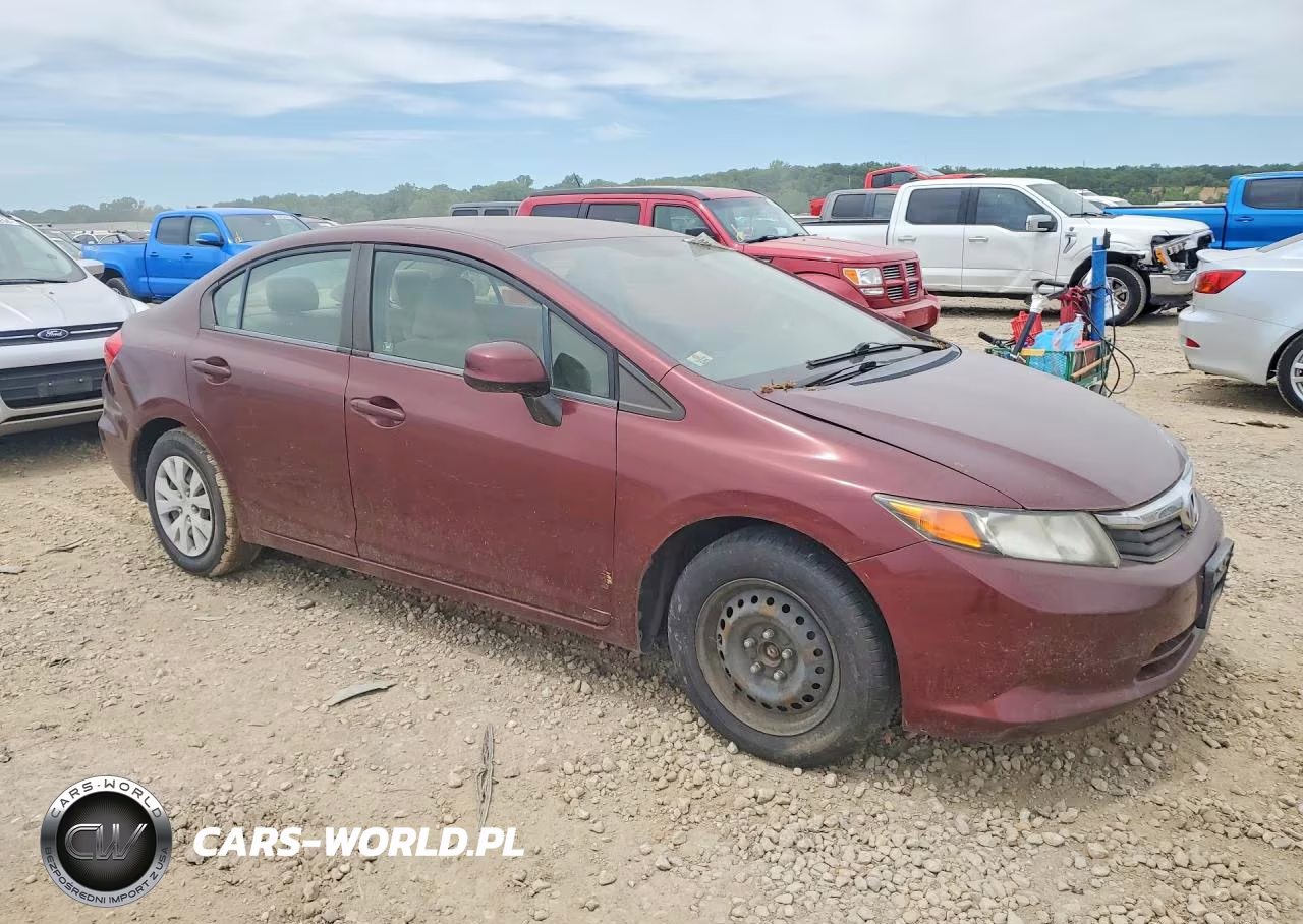 2012 Honda Civic Lx VIN:JHMFB2F5XCS006026 - 4