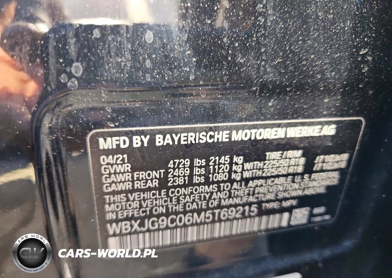 2021 BMW X1 xDrive28I VIN:WBXJG9C06M5T69215 - 13