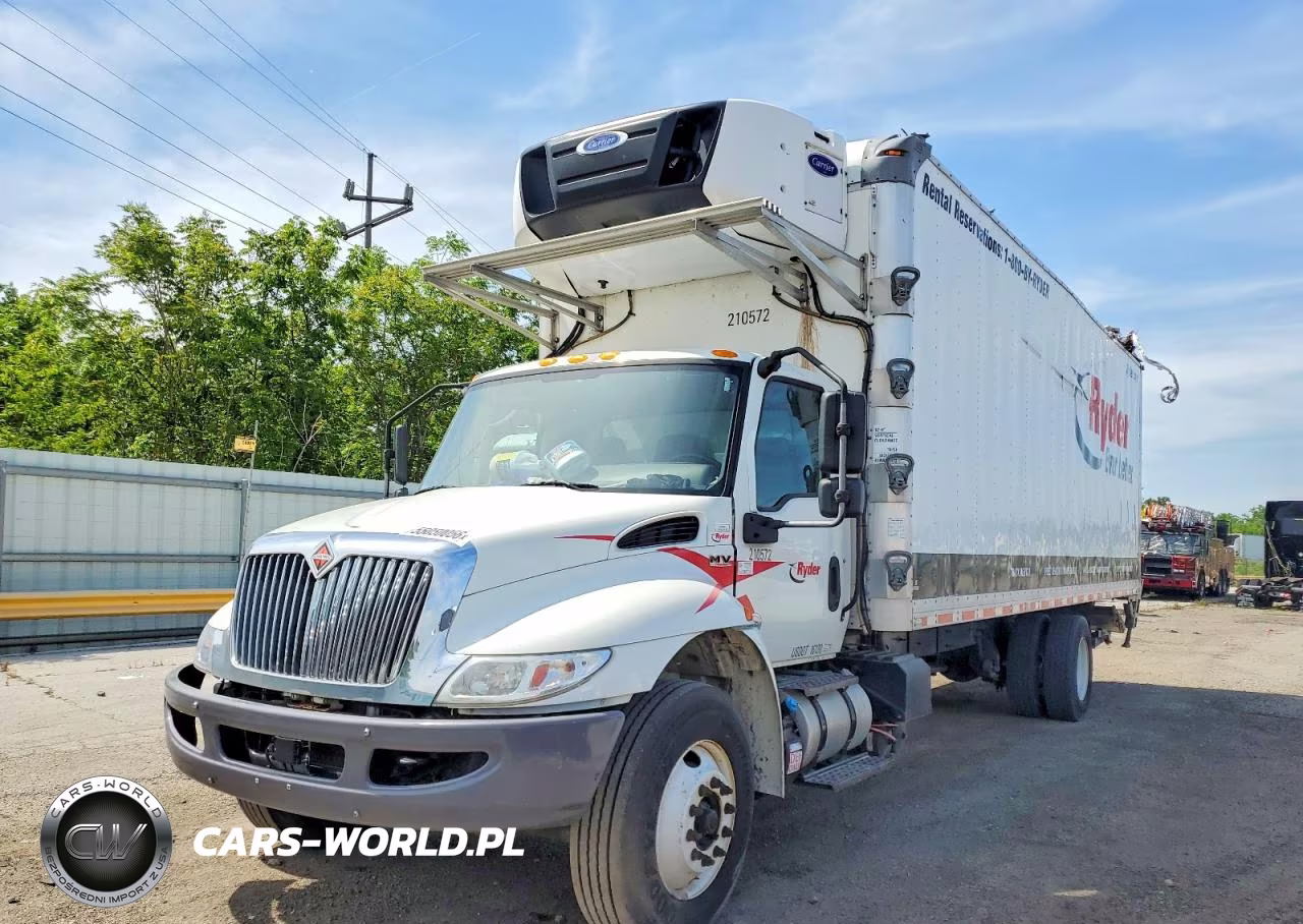 2019 International Mv607 Refrigerated Box Truck VIN:1HTEUMML1KH800951 - 2