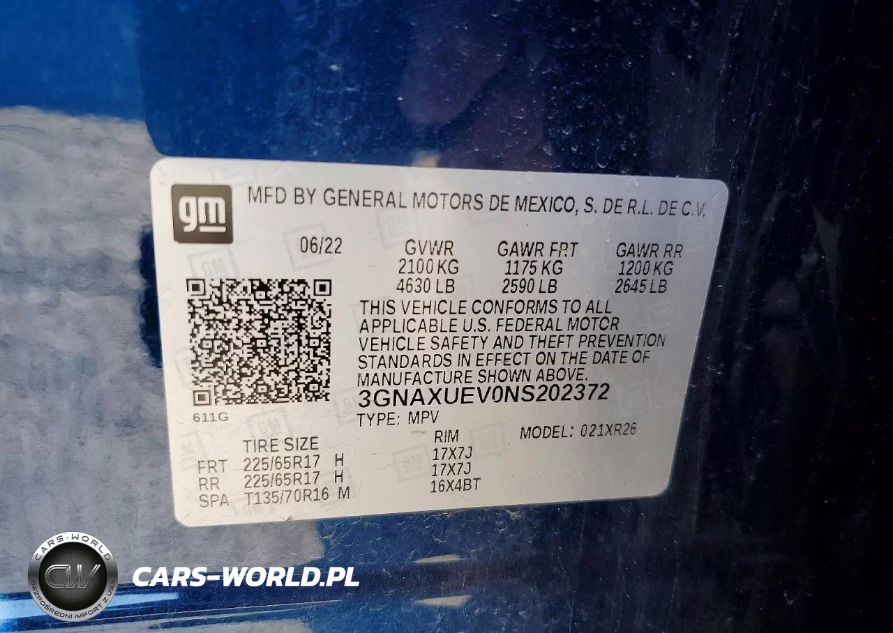 2022 Chevrolet Equinox Lt VIN:3GNAXUEV0NS202372 - 13