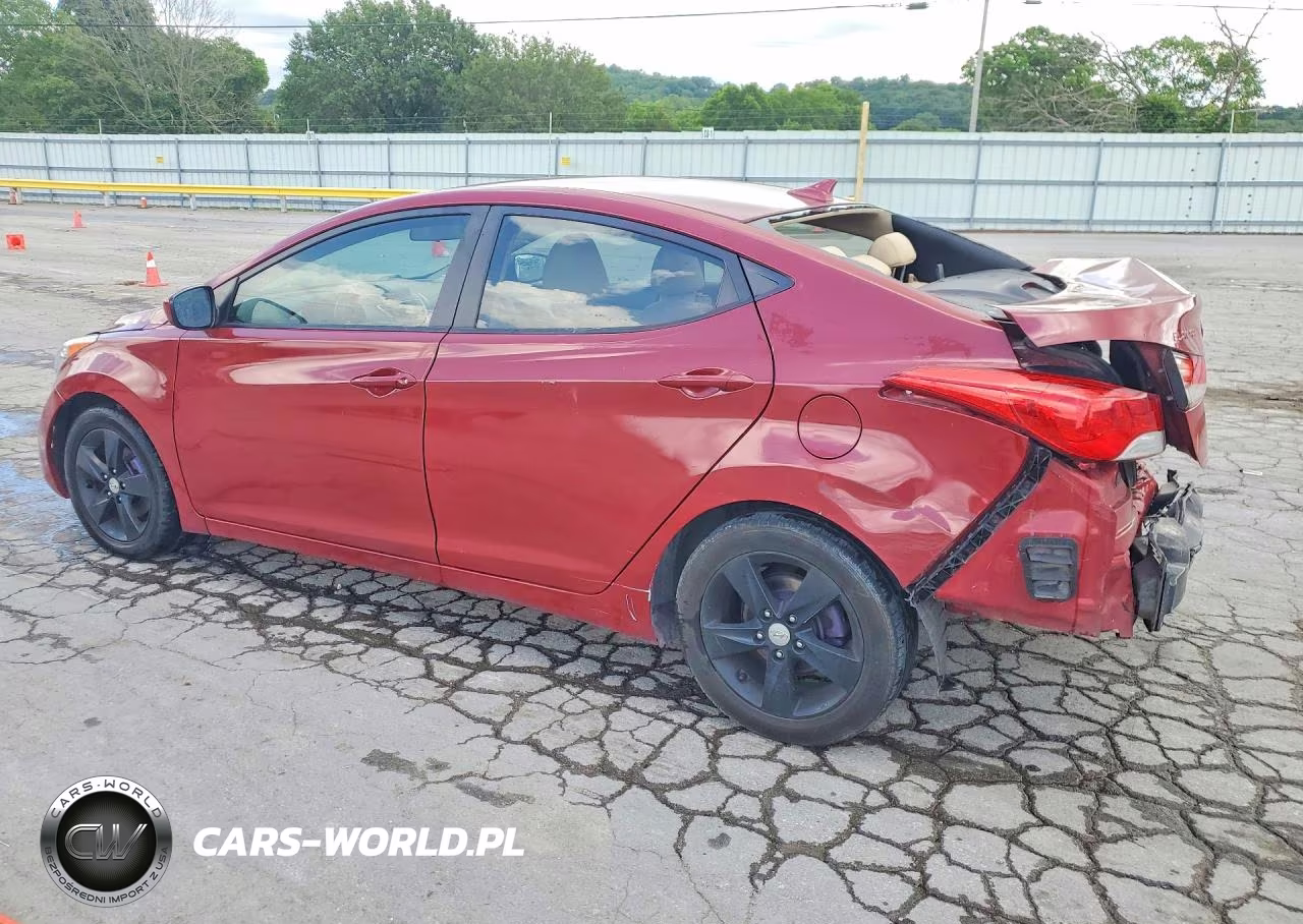 2012 HYUNDAI ELANTRA GL GLS VIN:KMHDH4AEXCU414939 - 2
