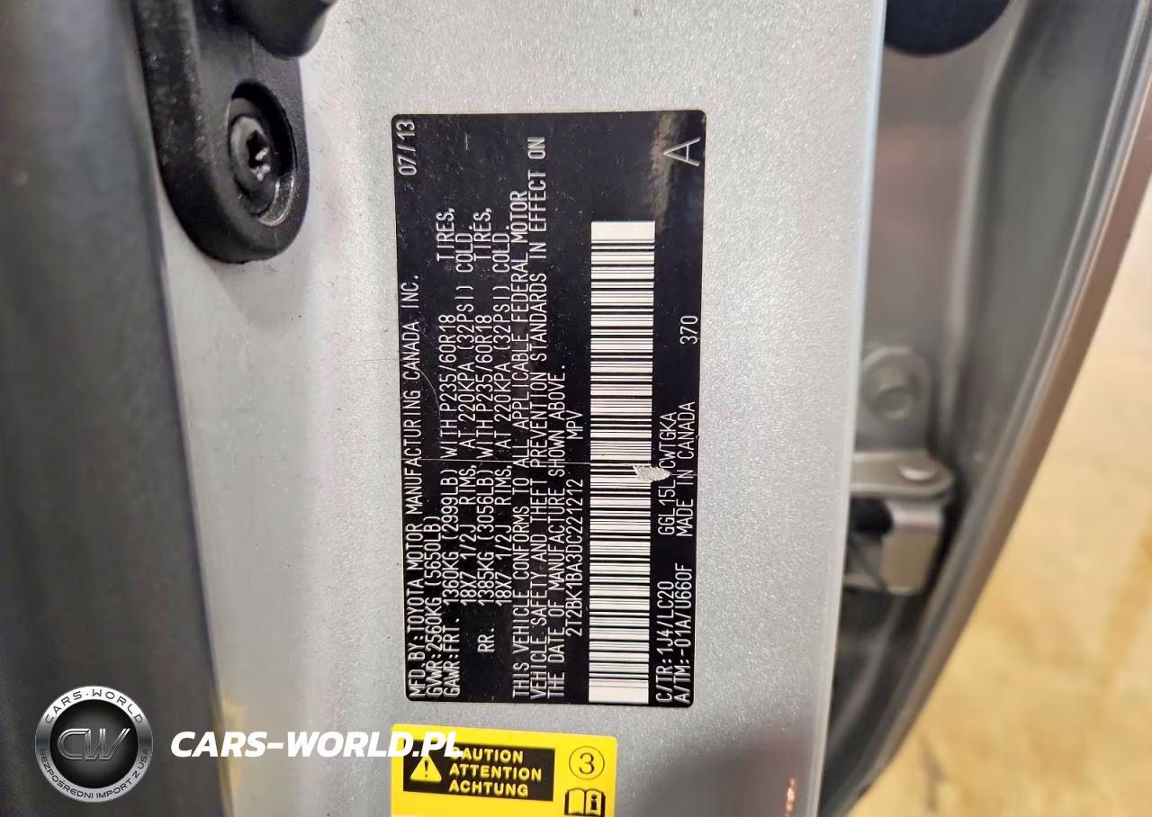 2013 Lexus Rx 350 Base VIN:2T2BK1BA3DC221212 - 13