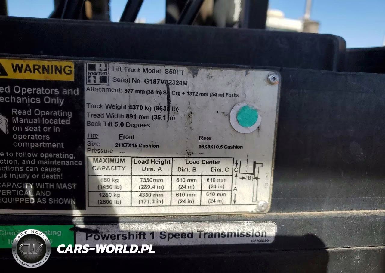 2014 Hyster S50Ft VIN:G187V02324M - 10