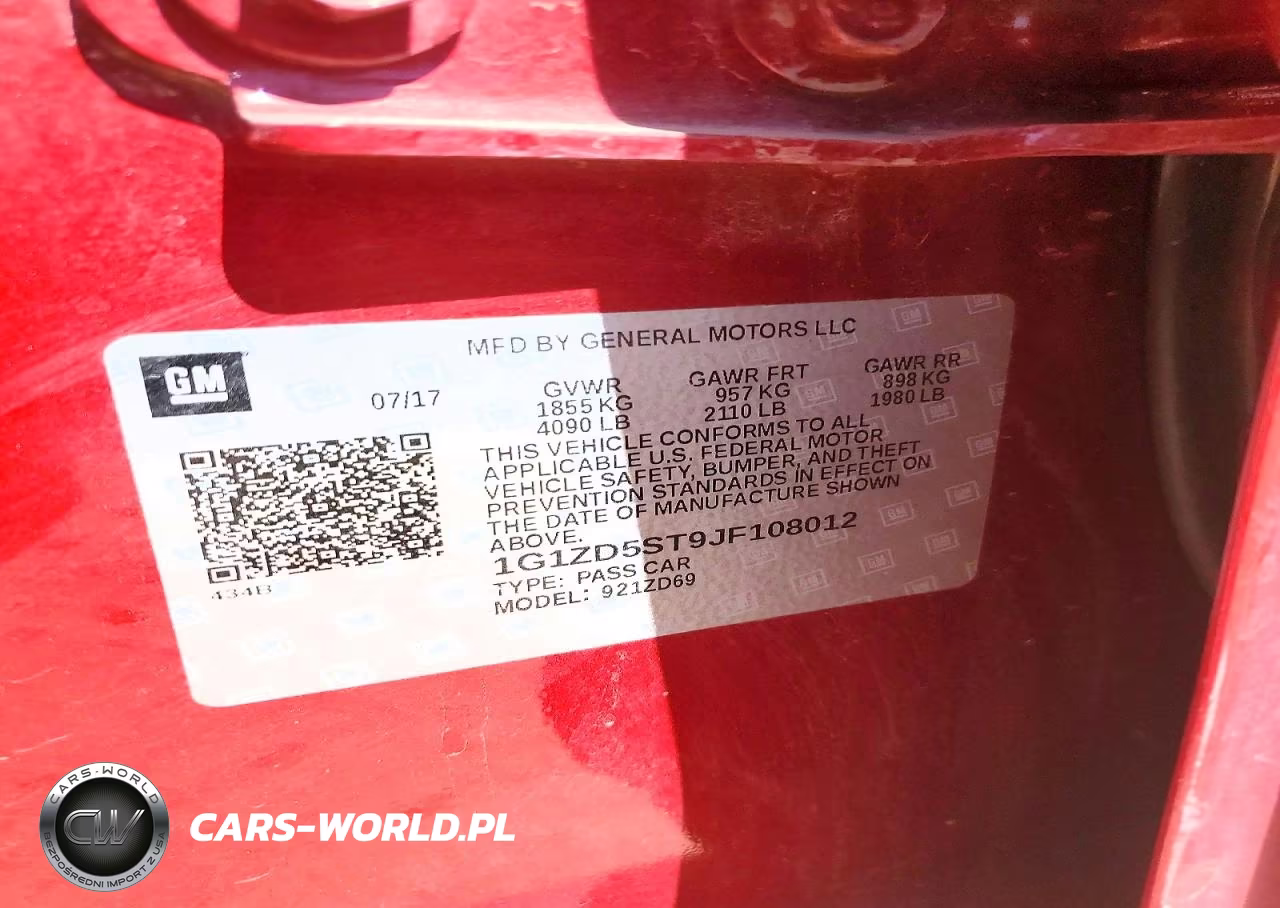 2018 Chevrolet Malibu Lt VIN:1G1ZD5ST9JF108012 - 13