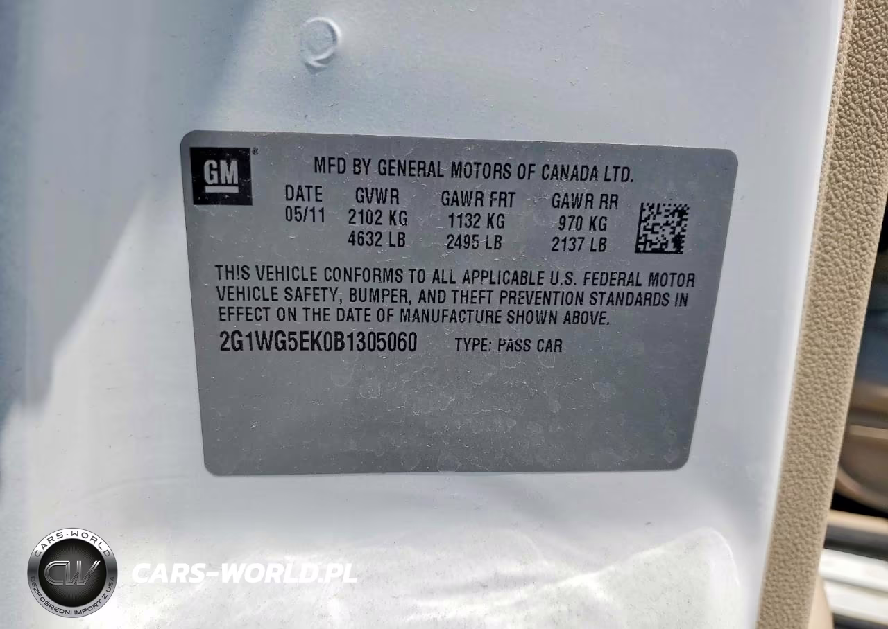 2011 Chevrolet Impala Lt VIN:2G1WG5EK0B1305060 - 12