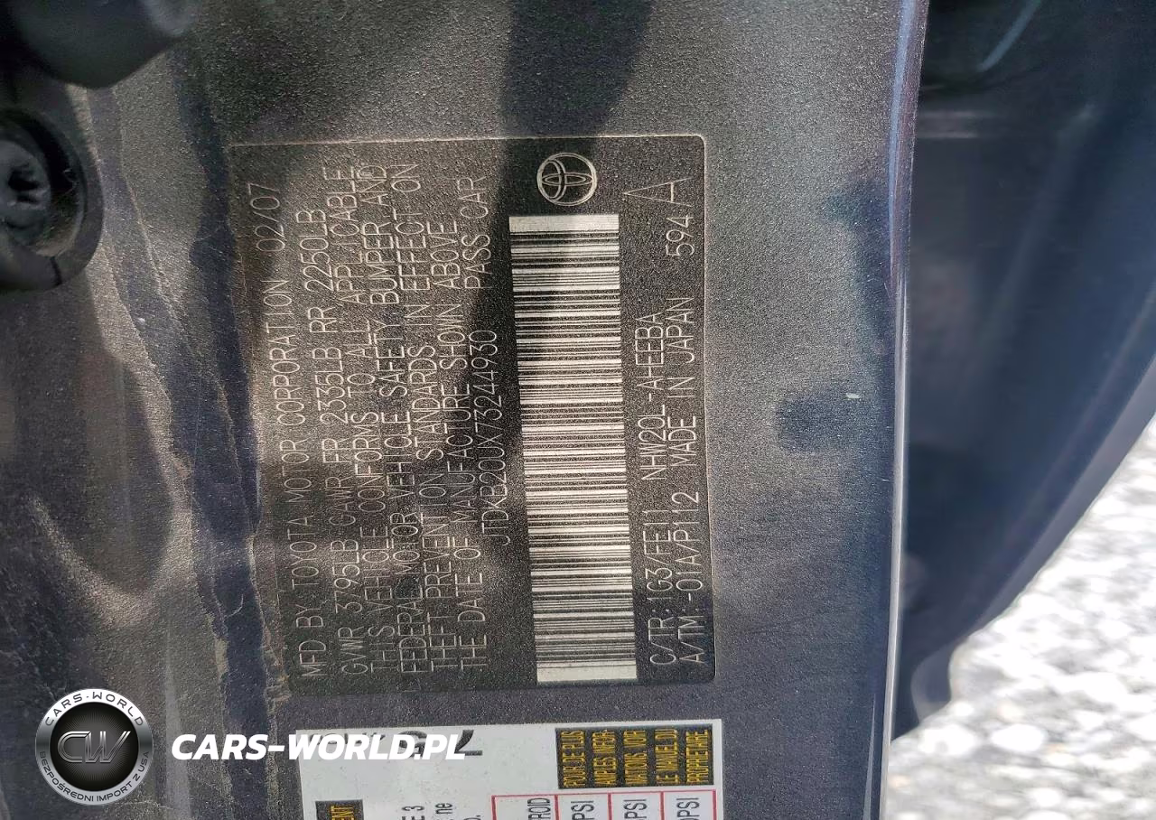 2007 Toyota Prius VIN:JTDKB20UX73244930 - 13