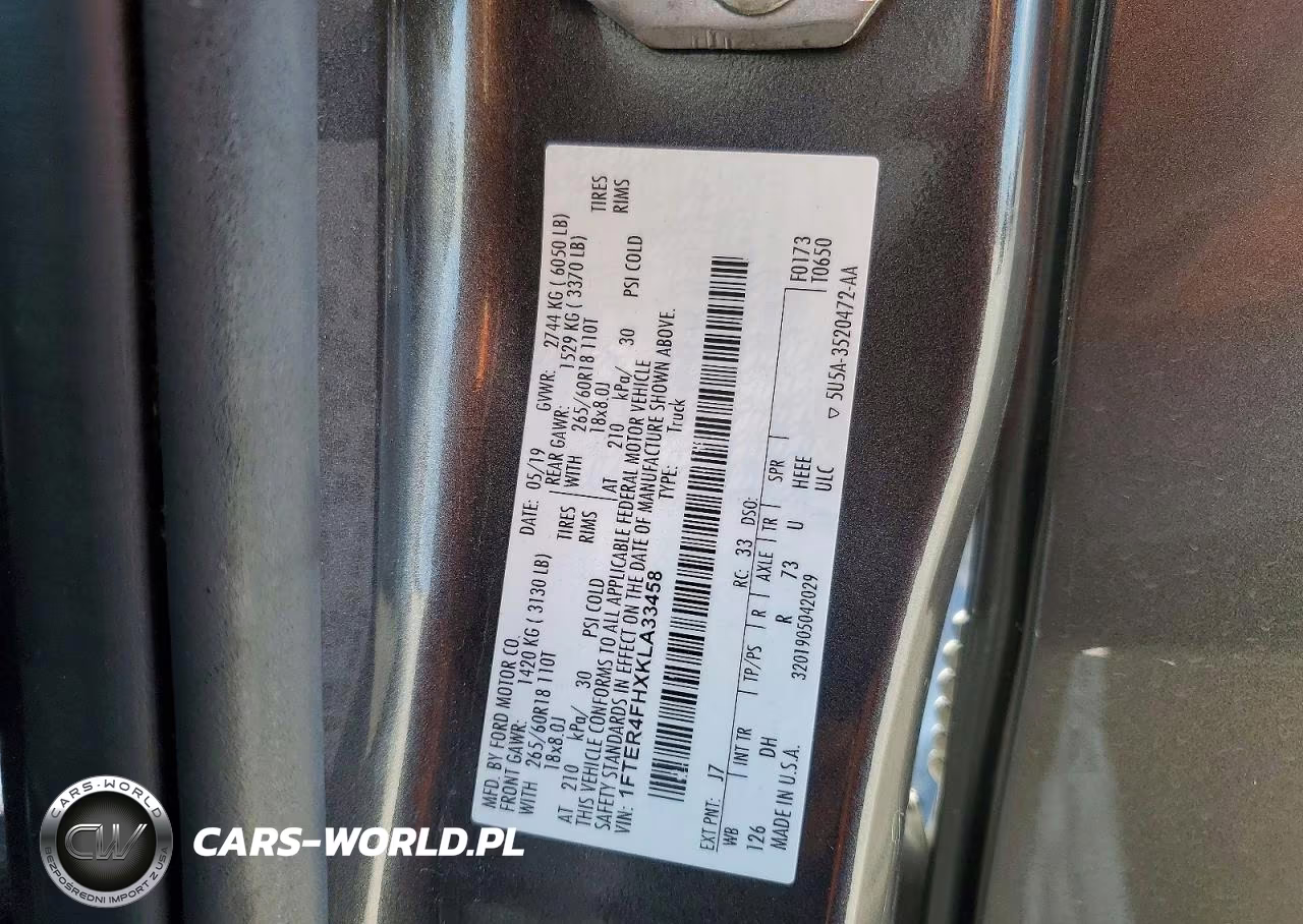 2019 Ford Ranger Xl VIN:1FTER4FHXKLA33458 - 13