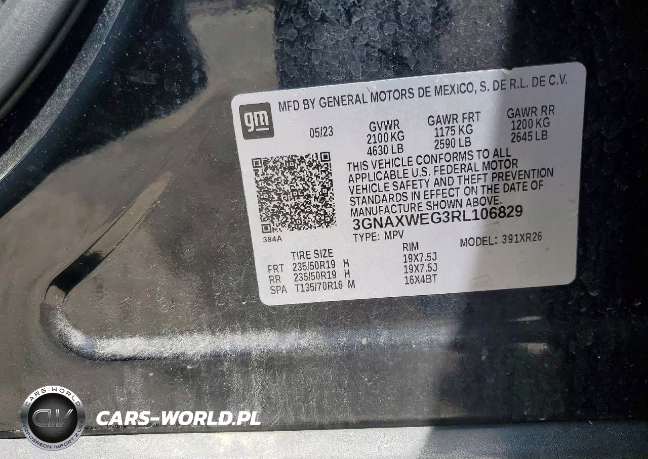 2024 Chevrolet Equinox Rs VIN:3GNAXWEG3RL106829 - 14