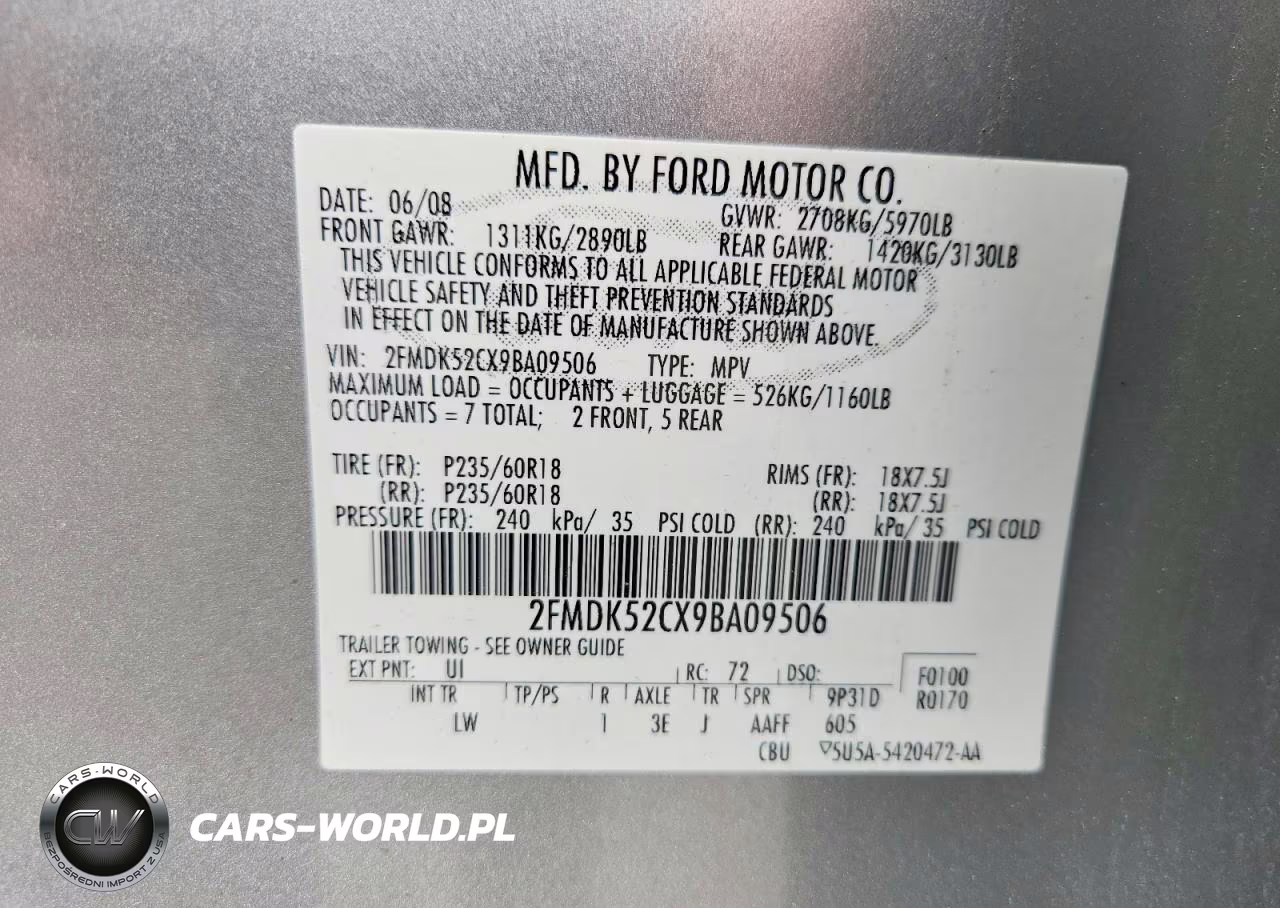 2009 Ford Flex Sel VIN:2FMDK52CX9BA09506 - 13