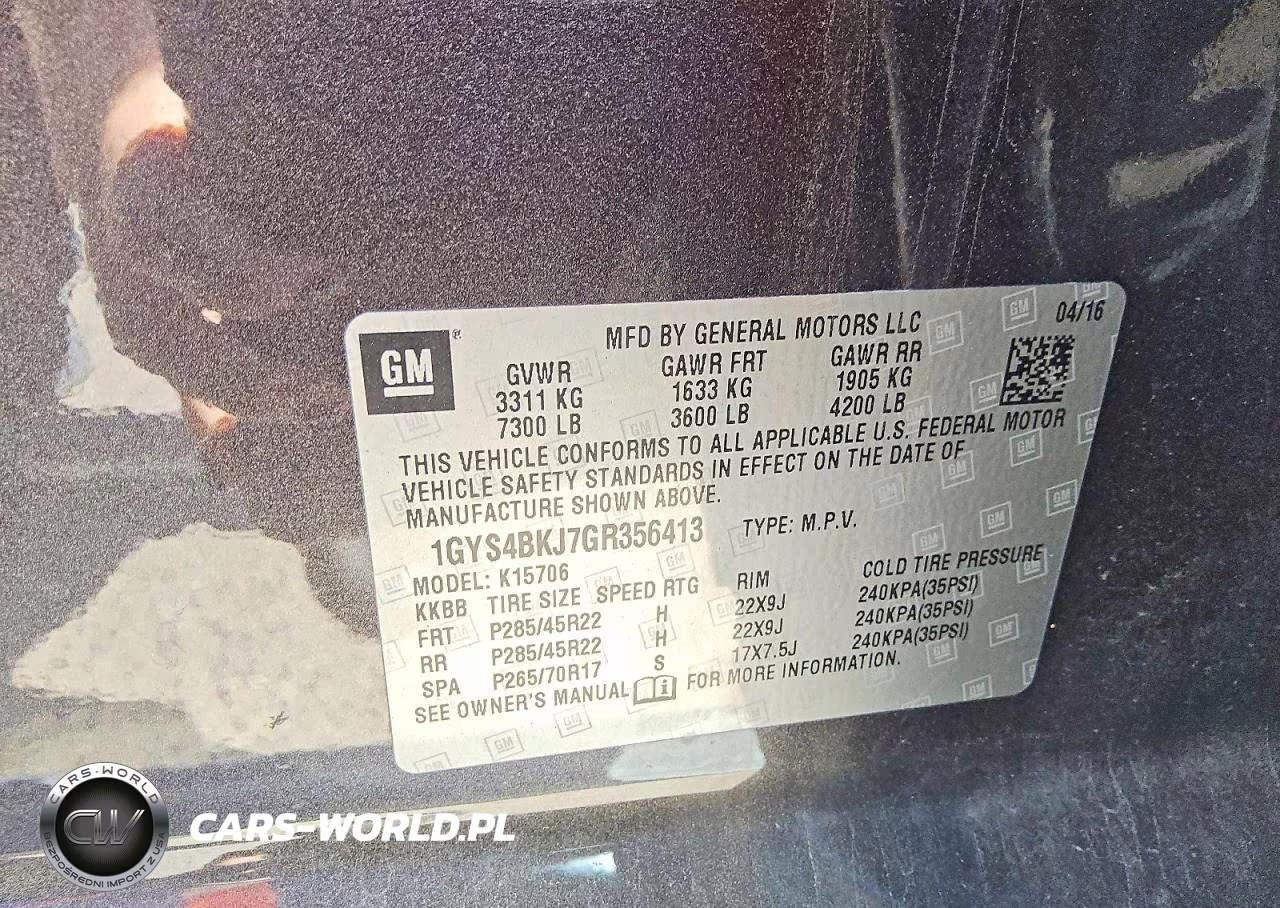 2016 Cadillac Escalade Luxury VIN:1GYS4BKJ7GR356413 - 13