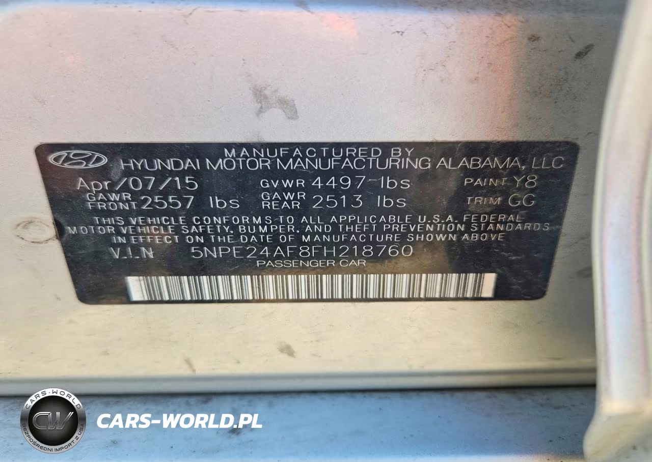 2015 Hyundai Sonata Se VIN:5NPE24AF8FH218760 - 13