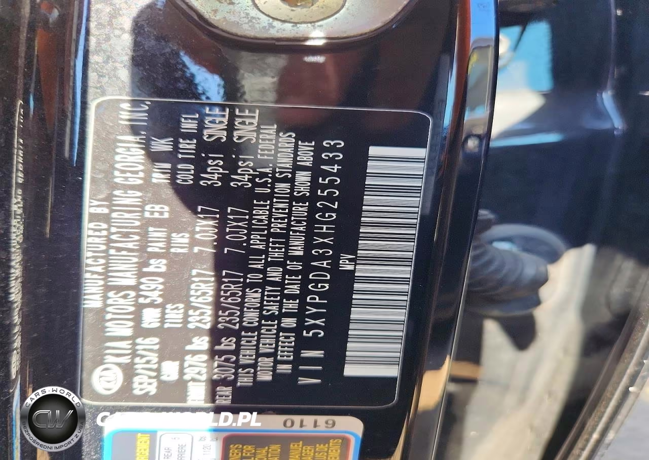 2017 Kia Sorento Lx VIN:5XYPGDA3XHG255433 - 12