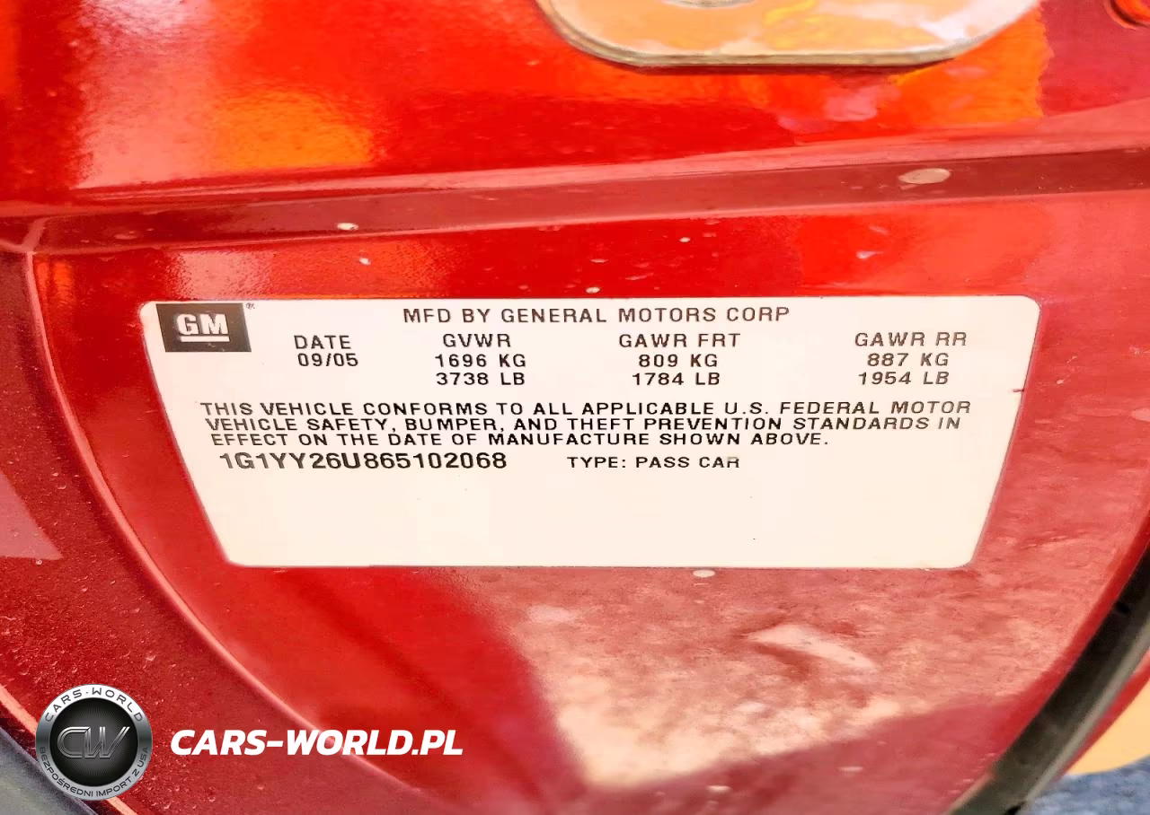 2006 Chevrolet Corvette VIN:1G1YY26U865102068 - 12