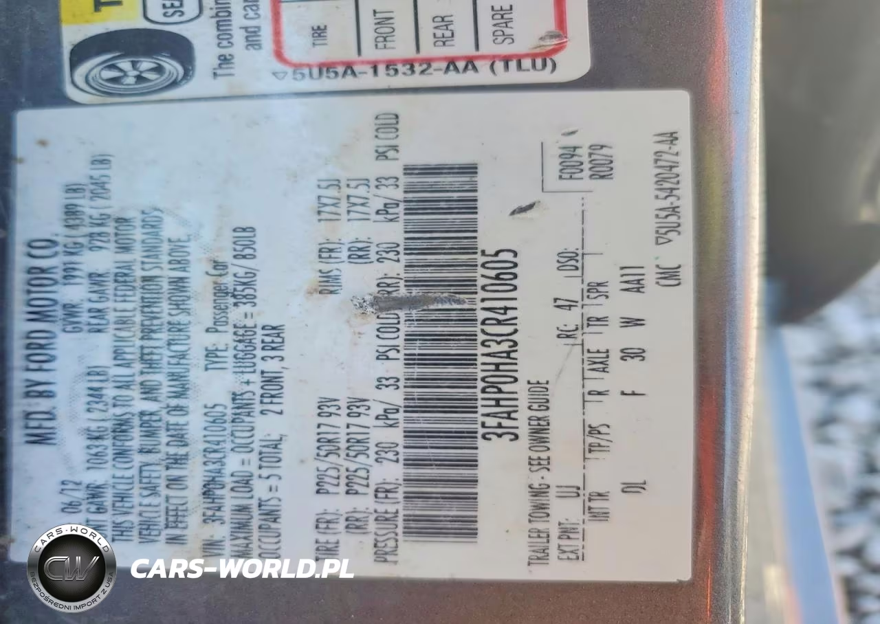 2012 Ford Fusion Se VIN:3FAHP0HA3CR410605 - 13