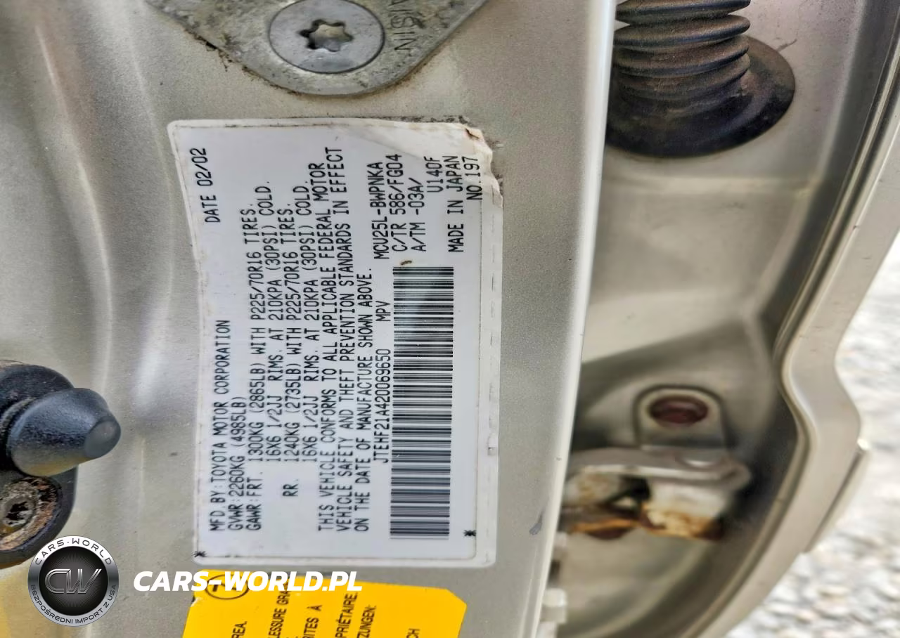 2002 Toyota Highlander Limited VIN:JTEHF21A420069650 - 13