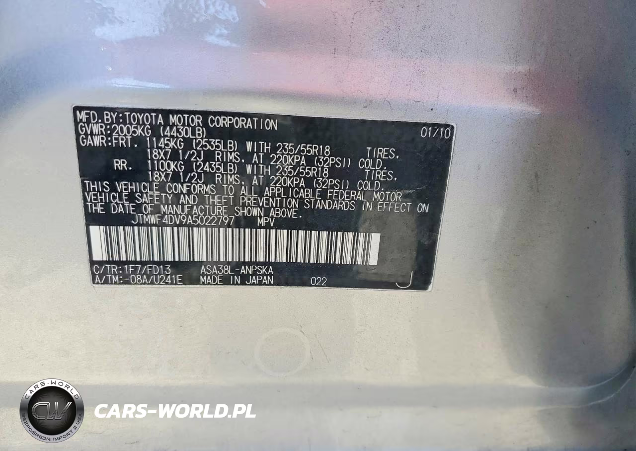 2010 Toyota Rav4 Sport VIN:JTMWF4DV9A5022797 - 14