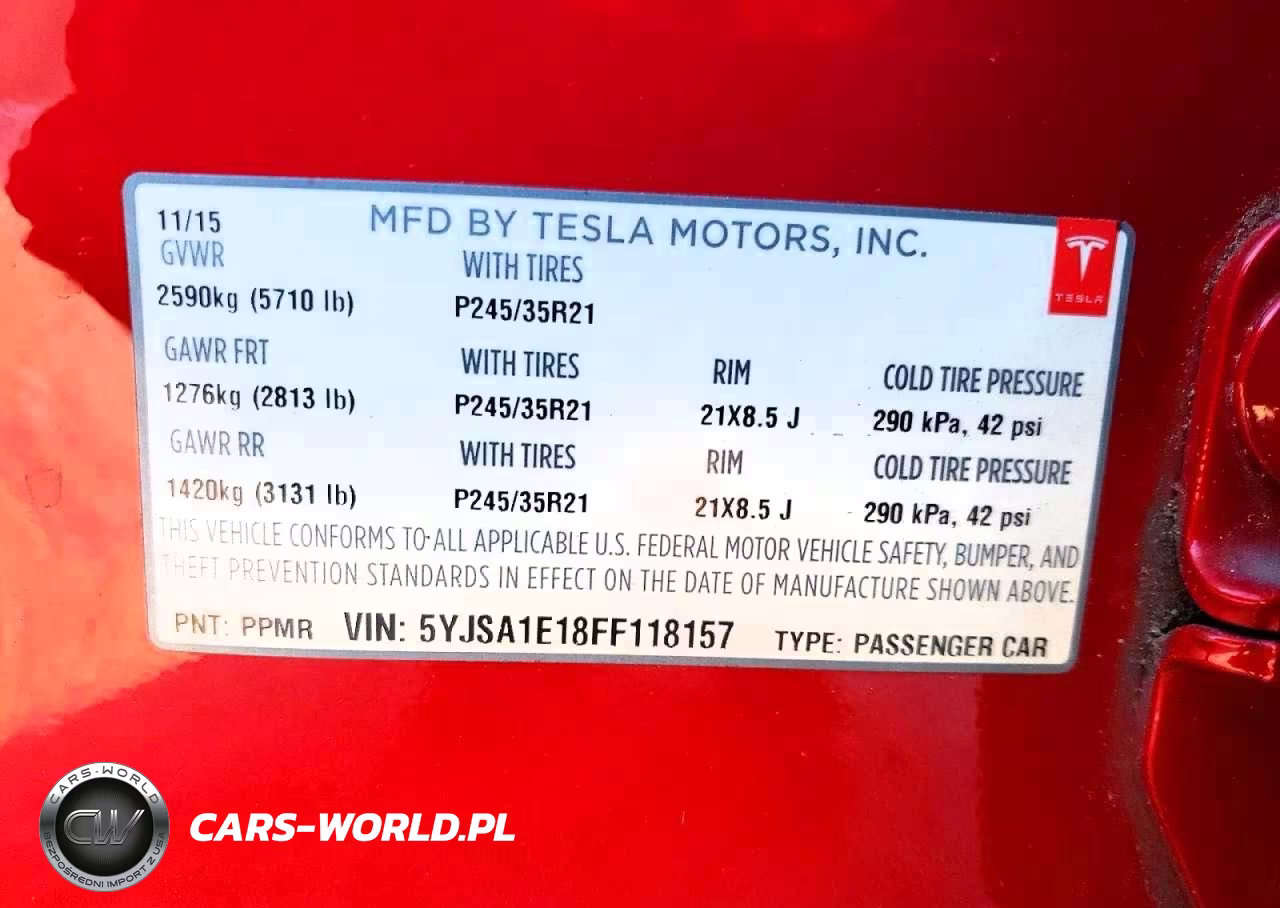 2015 Tesla Model S VIN:5YJSA1E18FF118157 - 10