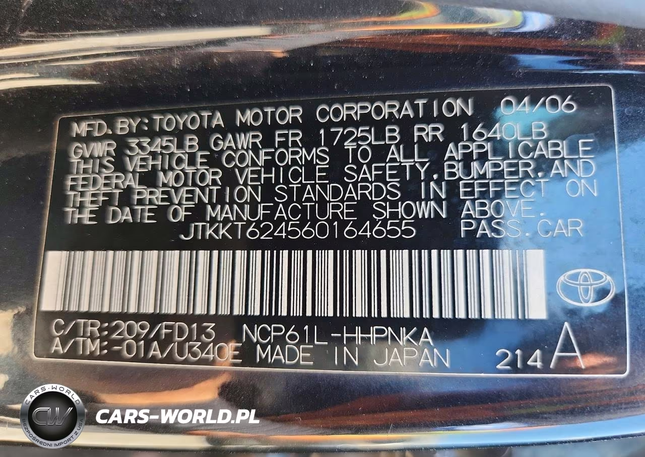 2006 Scion Xa Base VIN:JTKKT624560164655 - 14