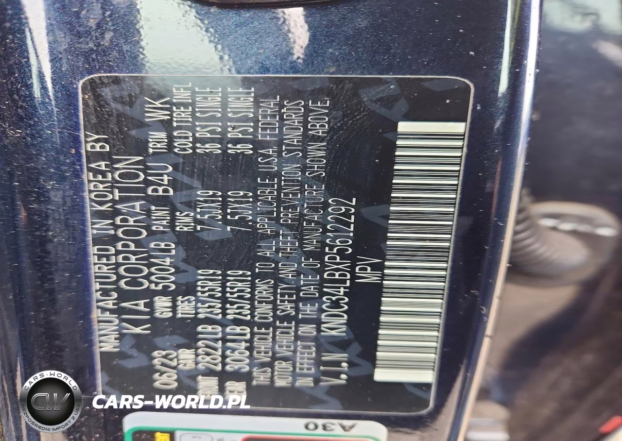 2023 Kia Ev6 Light VIN:KNDC34LBXP5612292 - 14