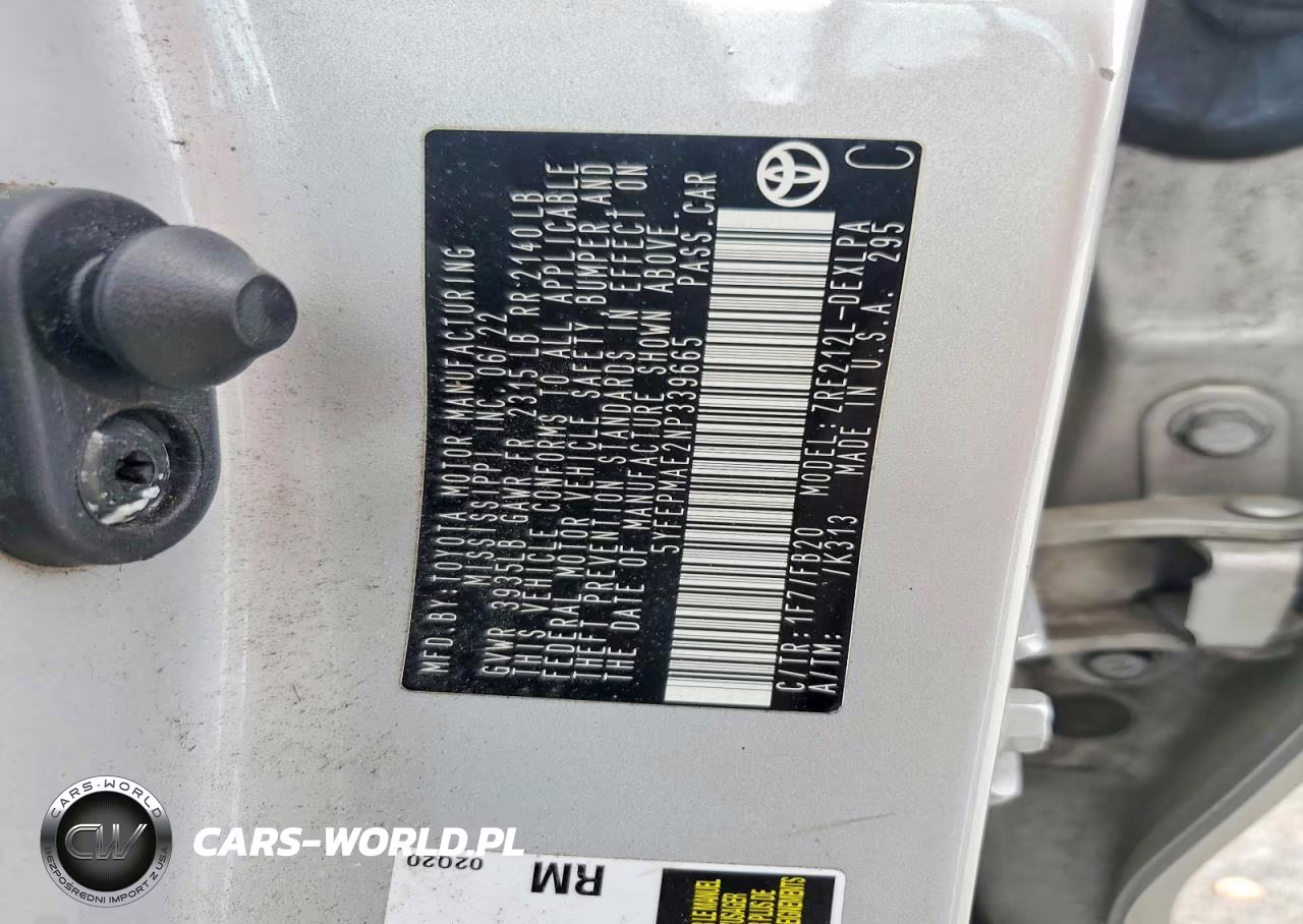 2022 Toyota Corolla Le VIN:5YFEPMAE2NP339665 - 12