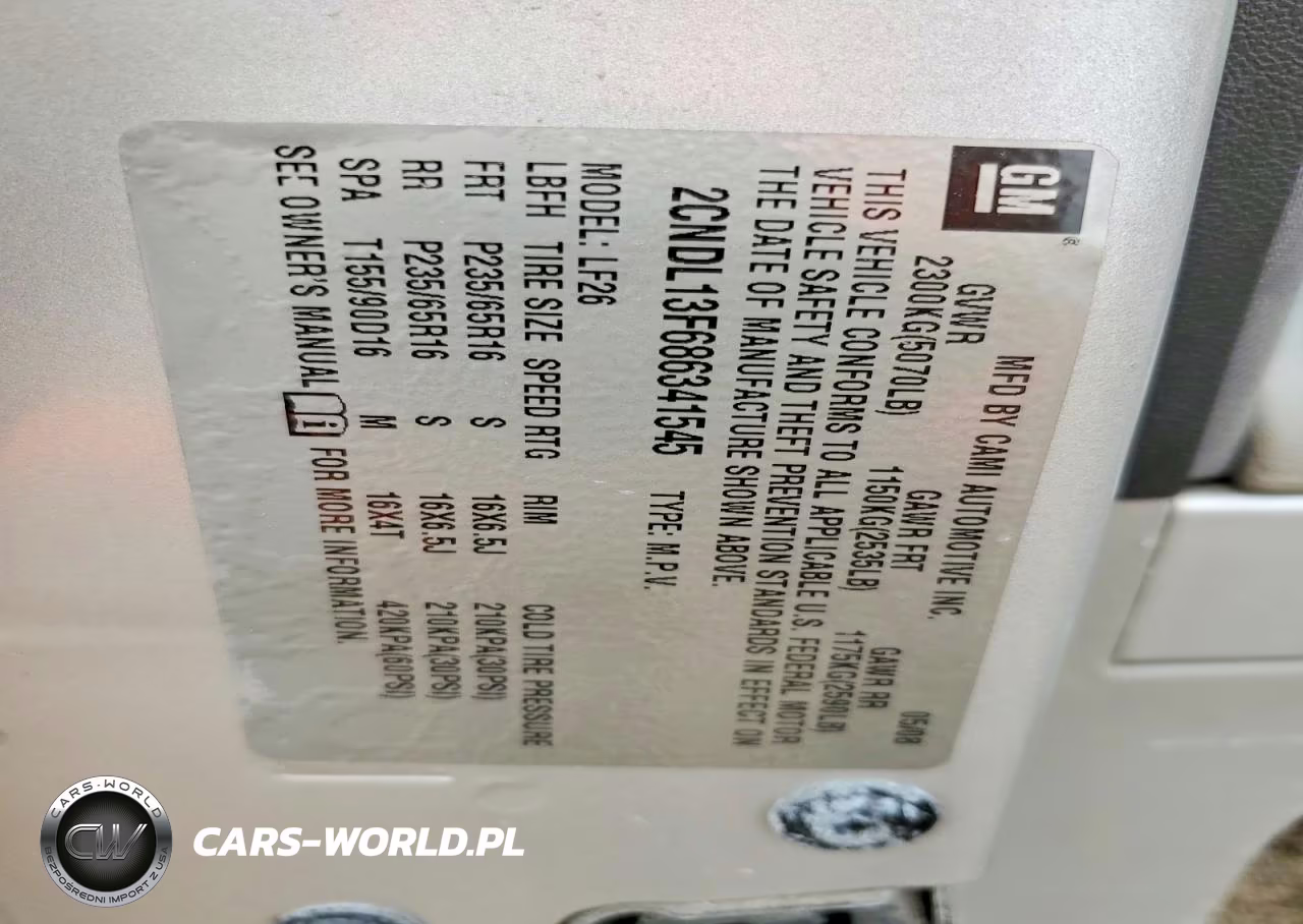 2008 Chevrolet Equinox Ls VIN:2CNDL13F686341545 - 12