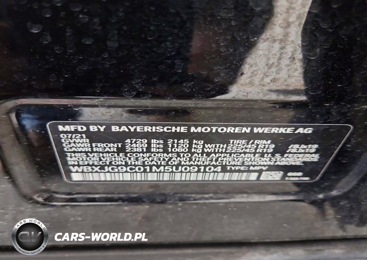2021 BMW X1 xDrive28I VIN:WBXJG9C01M5U09104 - 13